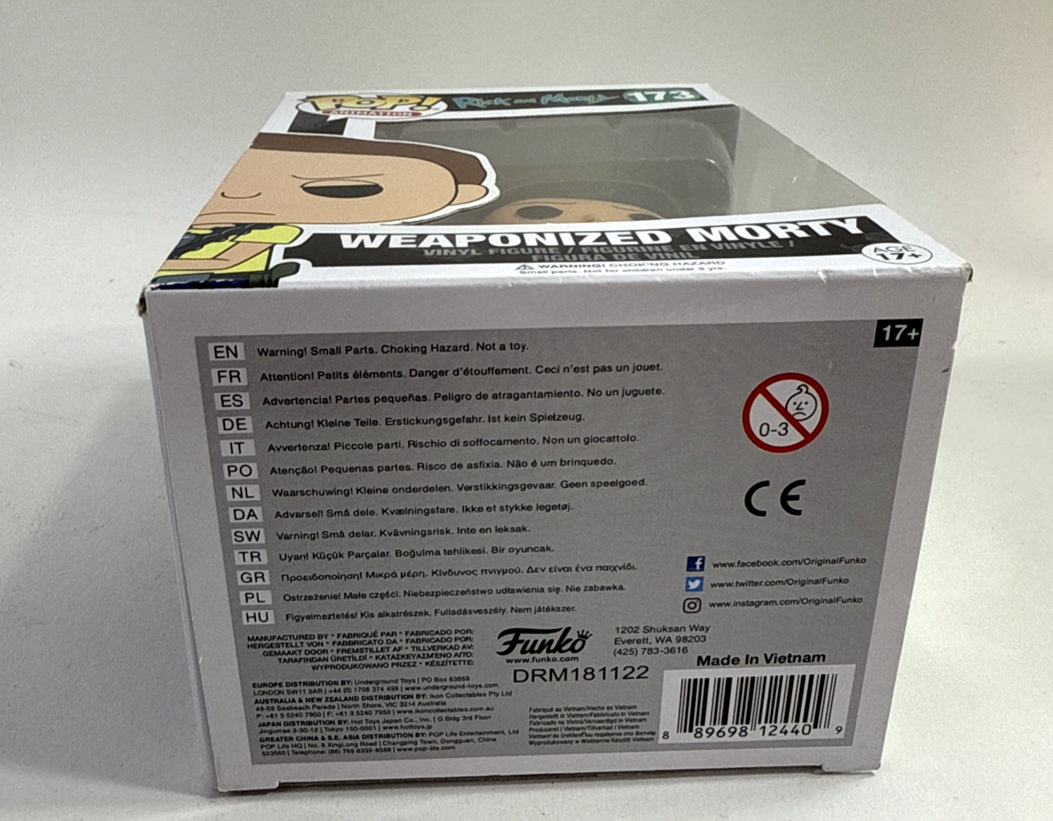 Funko Pop! Animation: Rick and Morty - Weaponized Morty #173 - Vaulted