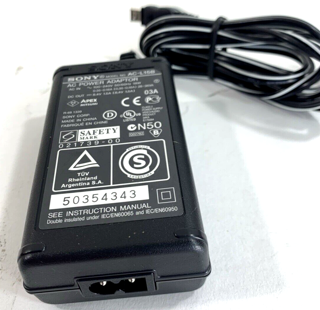 Sony AC-L15B 18W AC/DC Adapter For CCD-TRV HI-8 & DCR-TRV Digital 8 Camcorders