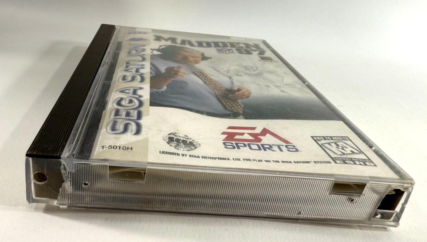 Madden NFL 97 (Sega Saturn, 1996) Game Case Manual Poster Insert - Tested