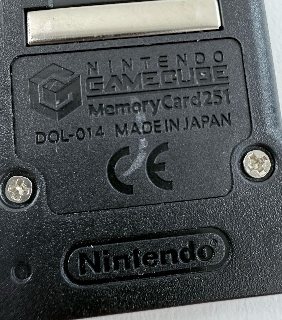 Nintendo GameCube Black Memory Card 251 DOL-104 - Tested and Working