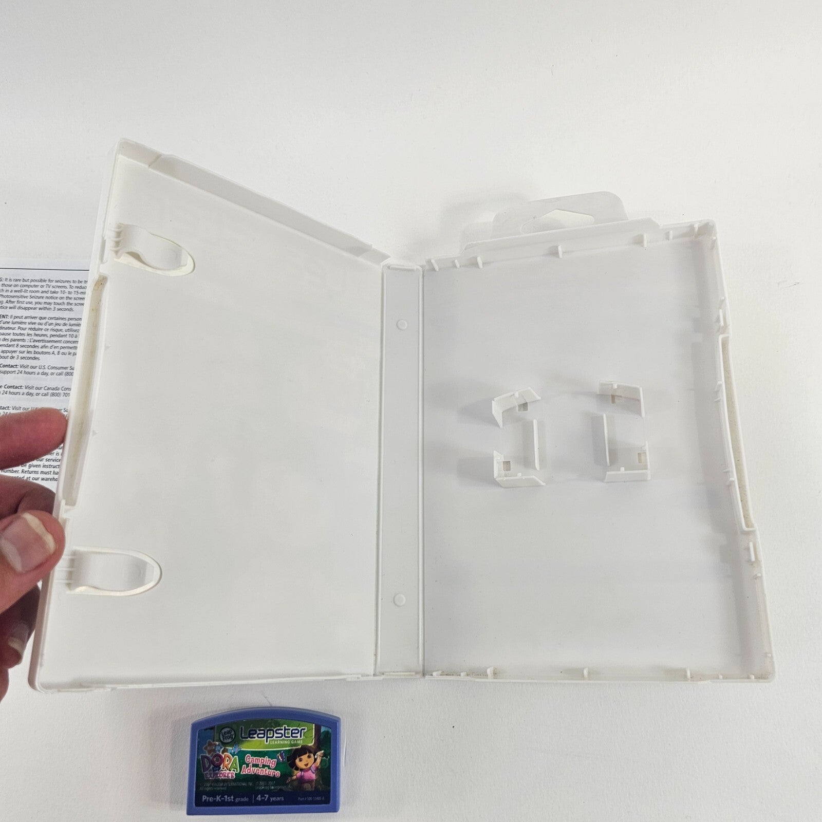 Leap Frog Leapster 2007 Dora the Explorer Camping Adventure - Game Case & Manual