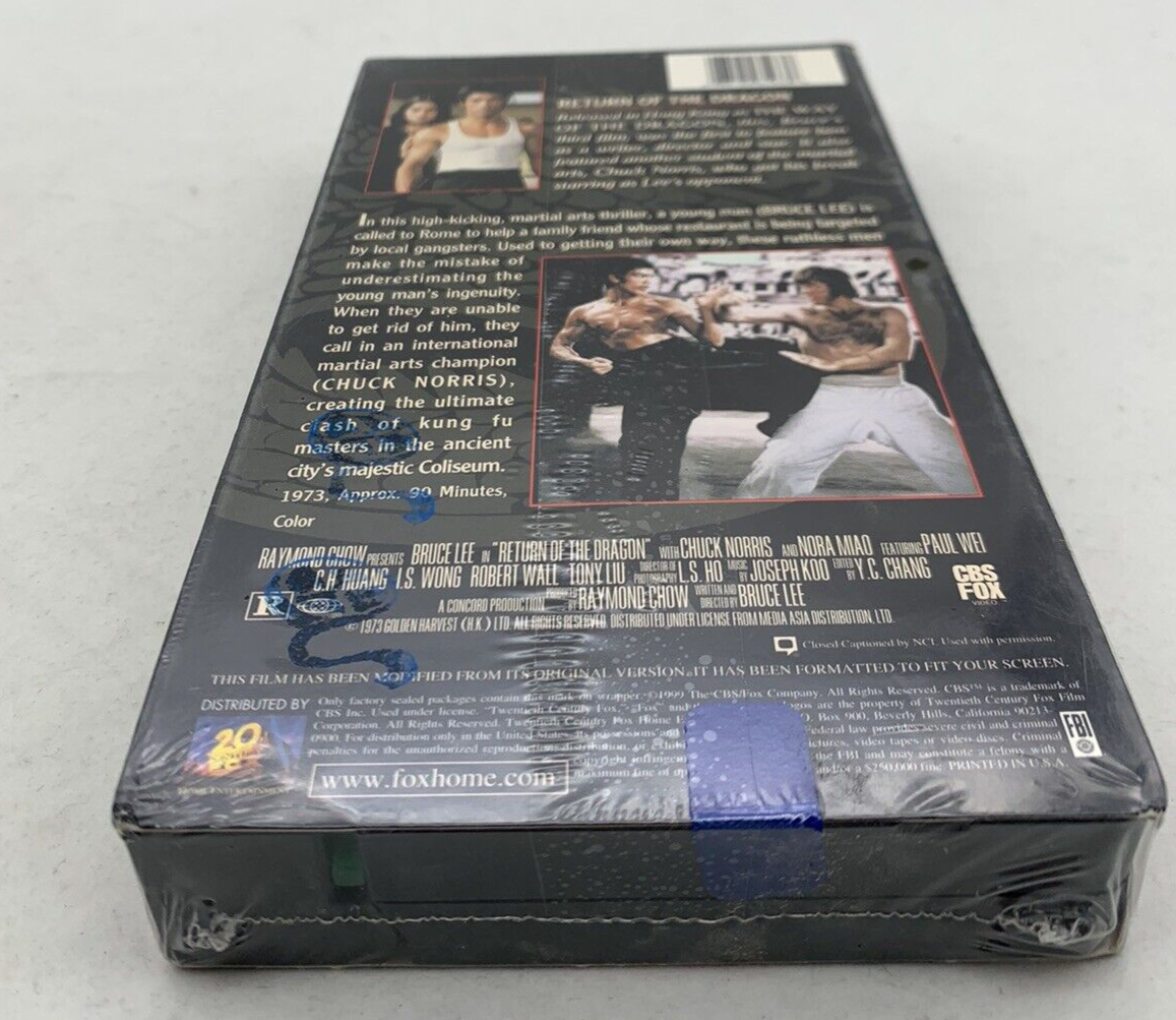 Return of the Dragon (VHS, 1973) New, Factory Sealed