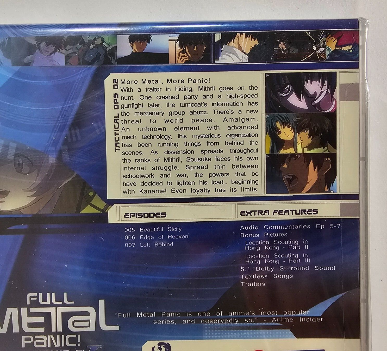 Full Metal Panic: The Second Raid TSR - Vol. 2 (DVD, 2007) NEW