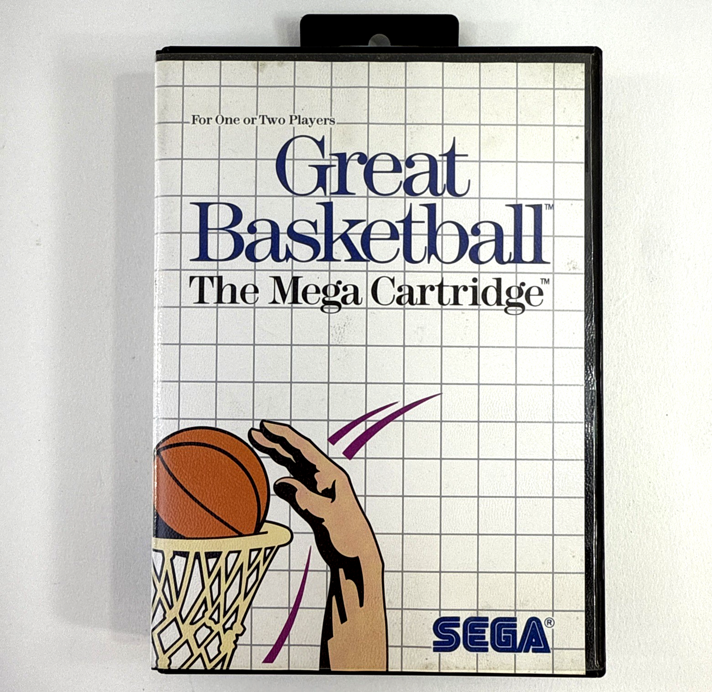 Great Baskeball (Sega Master System, 1987) Game Case Manual - Tested and Working