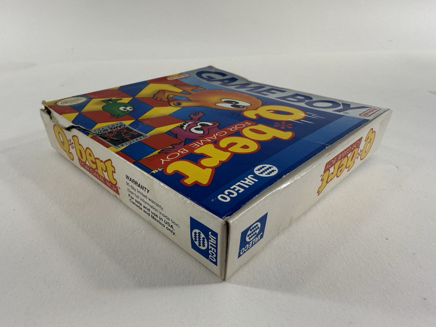 Q*Bert (Nintendo GameBoy, 1991) Game Box Manual Registration Inserts - Tested