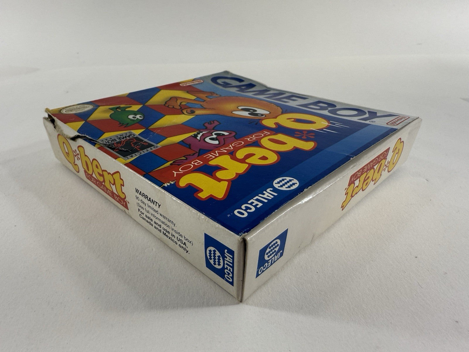 Q*Bert (Nintendo GameBoy, 1991) Game Box Manual Registration Inserts - Tested