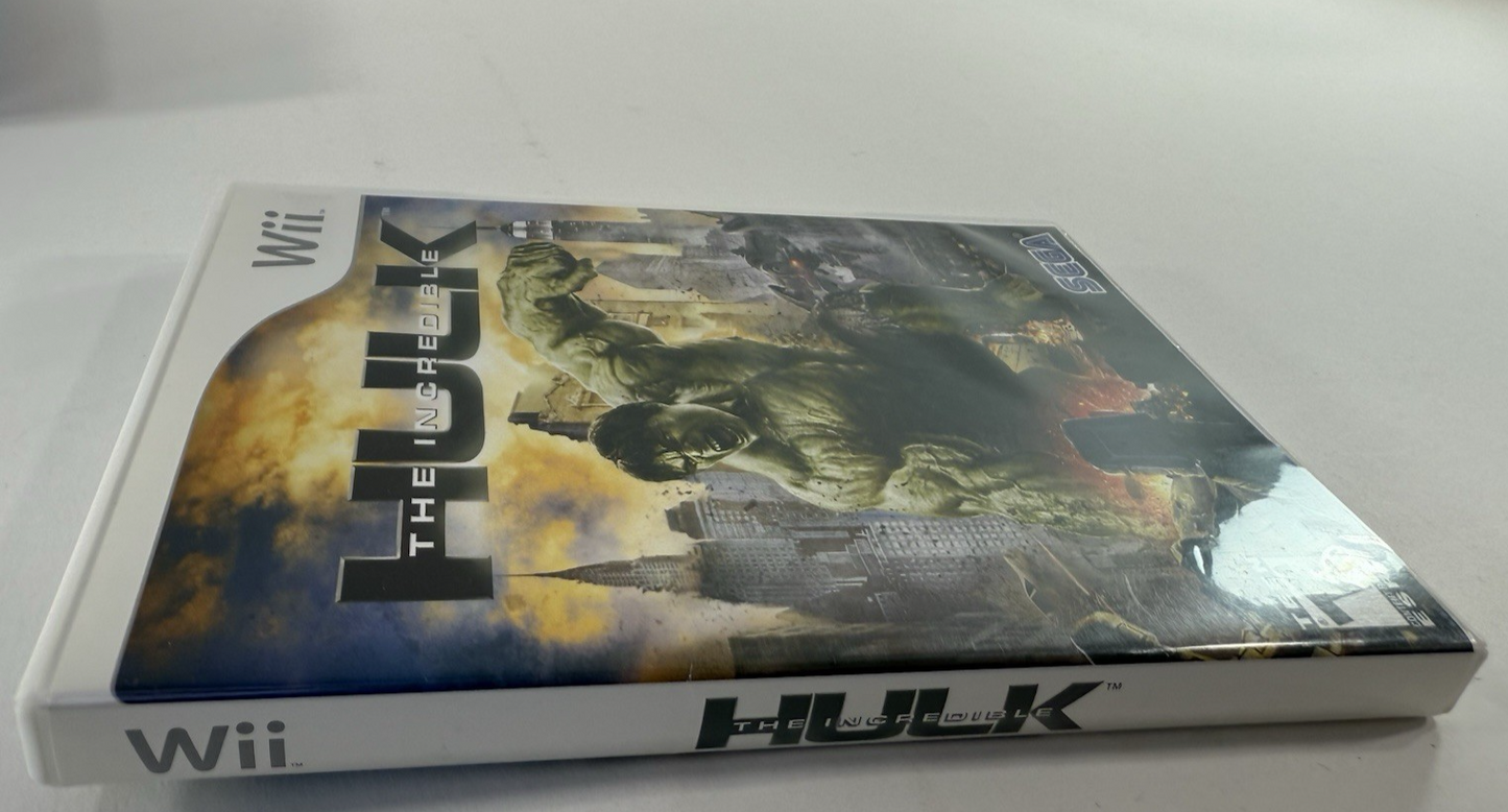 The Incredible Hulk (Nintendo Wii, 2008) Game Case Manual - Tested and Working