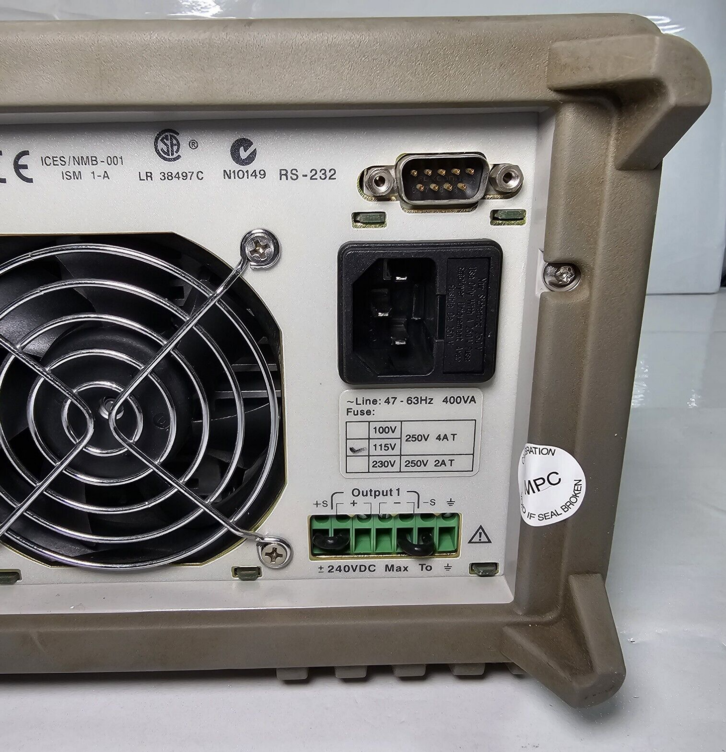 Agilent E3648A Dual Output DC Power Supply 0-8V,5A/0-20V,2.5A - Tested - 2488