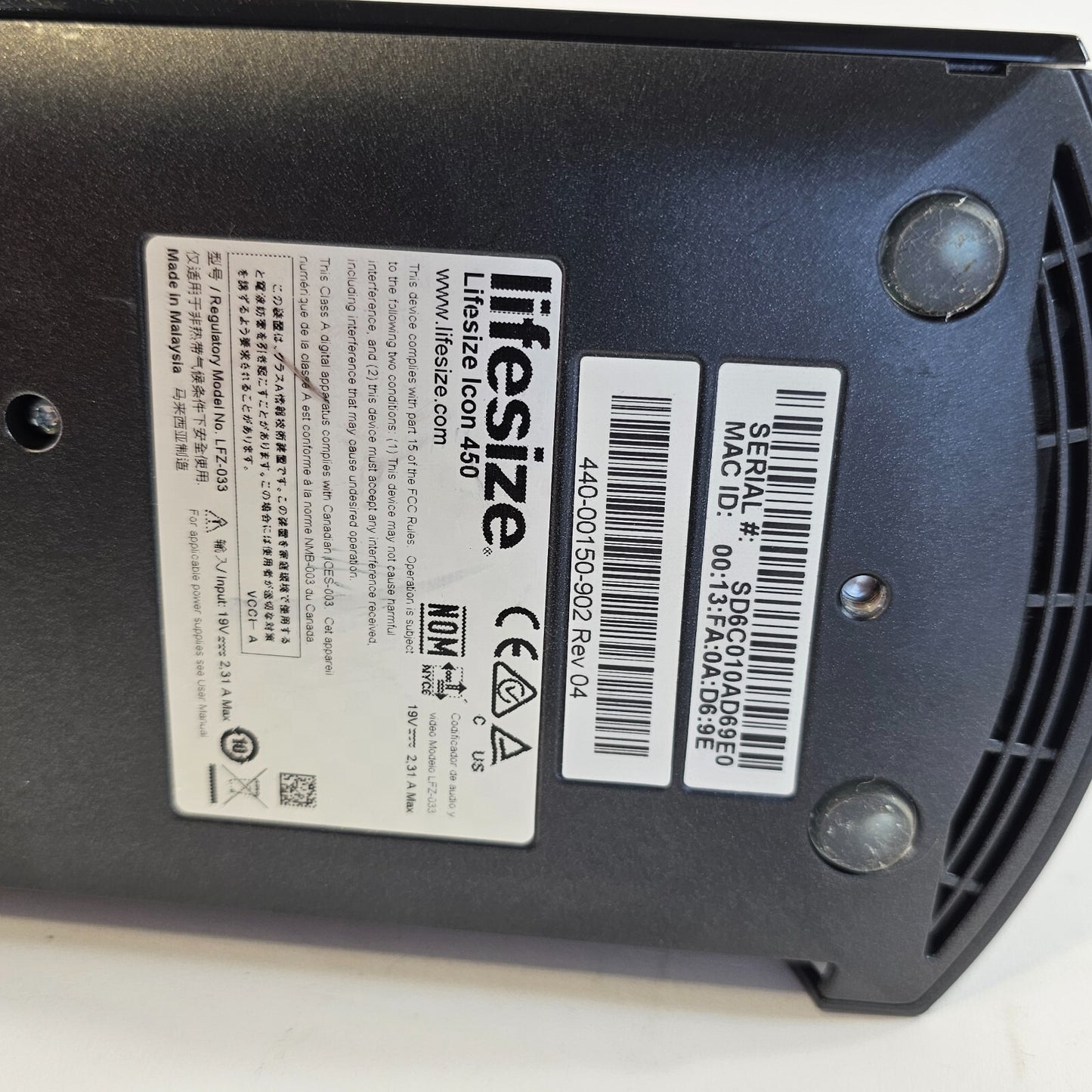 Lifesize Icon 450 Video Cameras and AC Adapter - Tested and Working