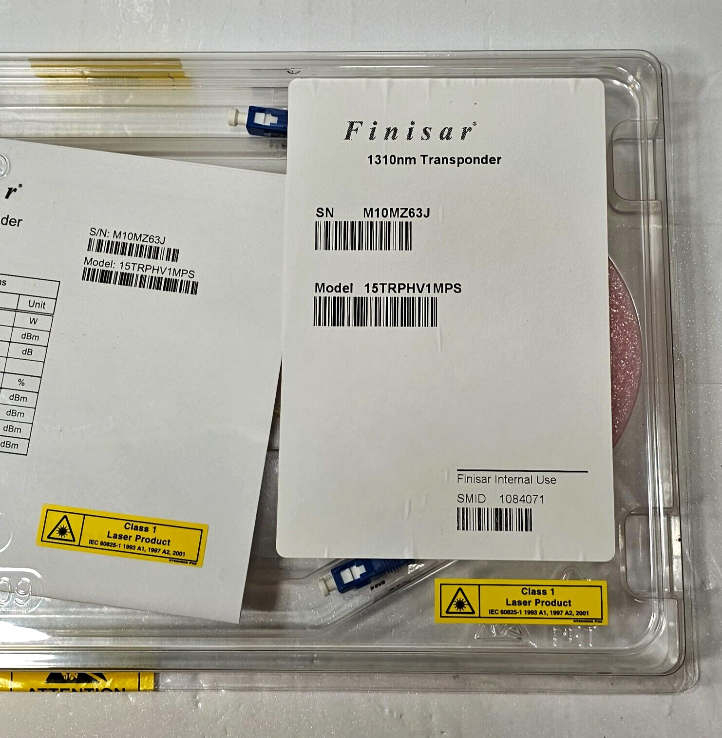 Finisar 1310nm Fiber Optic Transponder 15TRPHV1MPS - New/Sealed