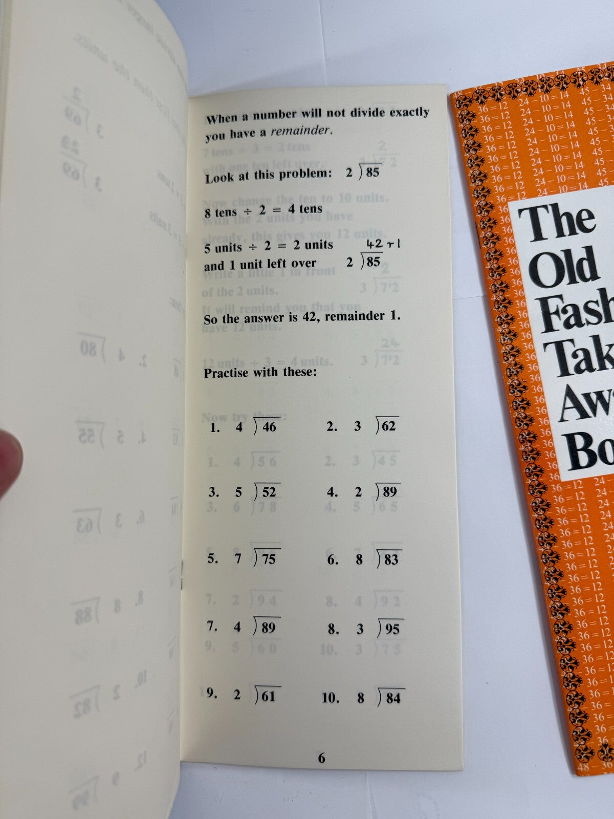 The Old Fashioned Division Book/Multiplication/Taking-Away Book (Math Bundle)