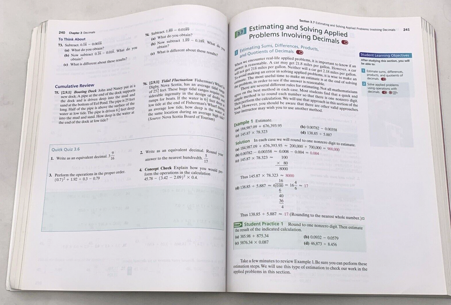 Basic College Mathematics (Pearson Education, 2016) 8th Edition