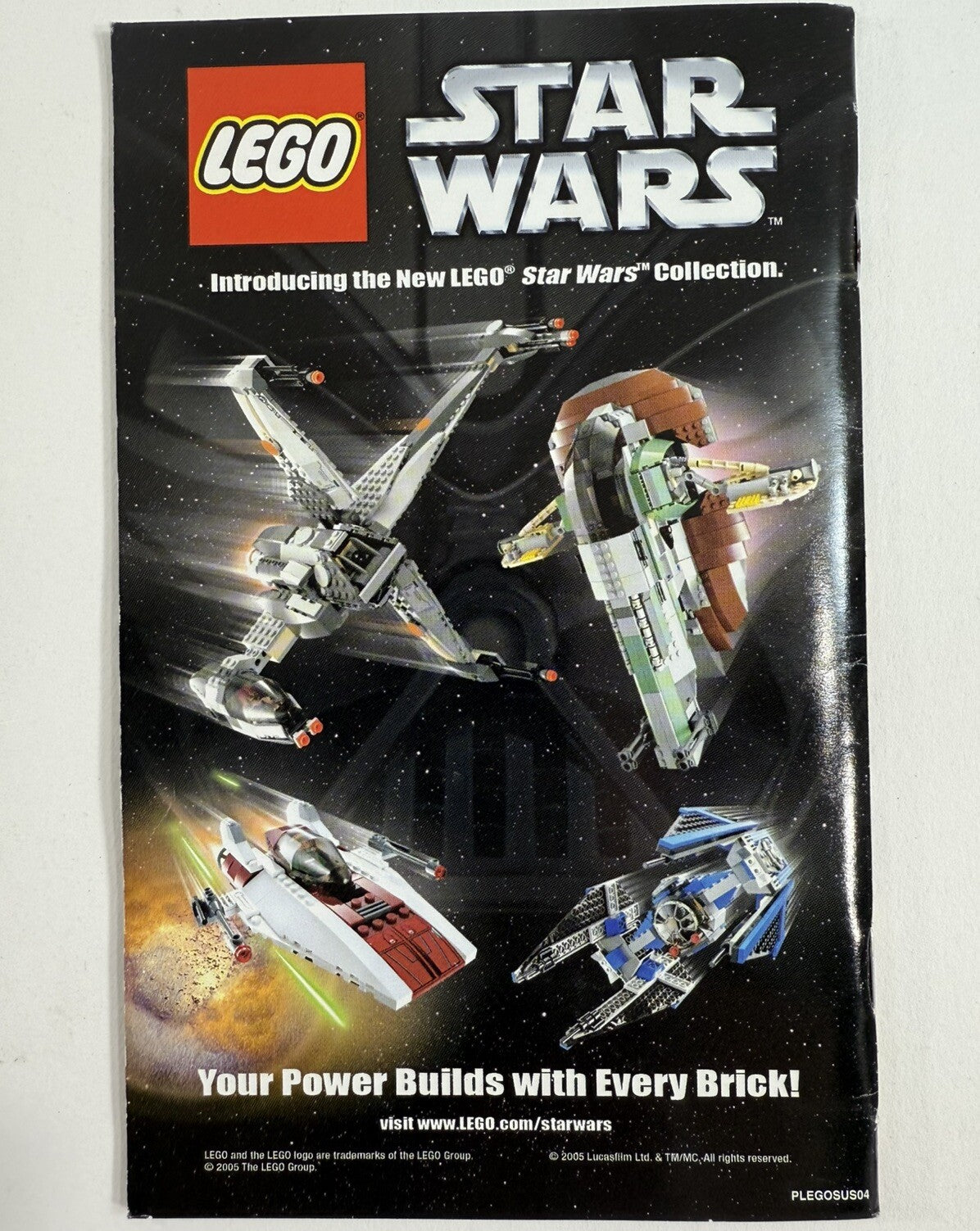 LEGO Star Wars: The Video Game (PlayStation 2, 2005) Game Case Manual - Tested