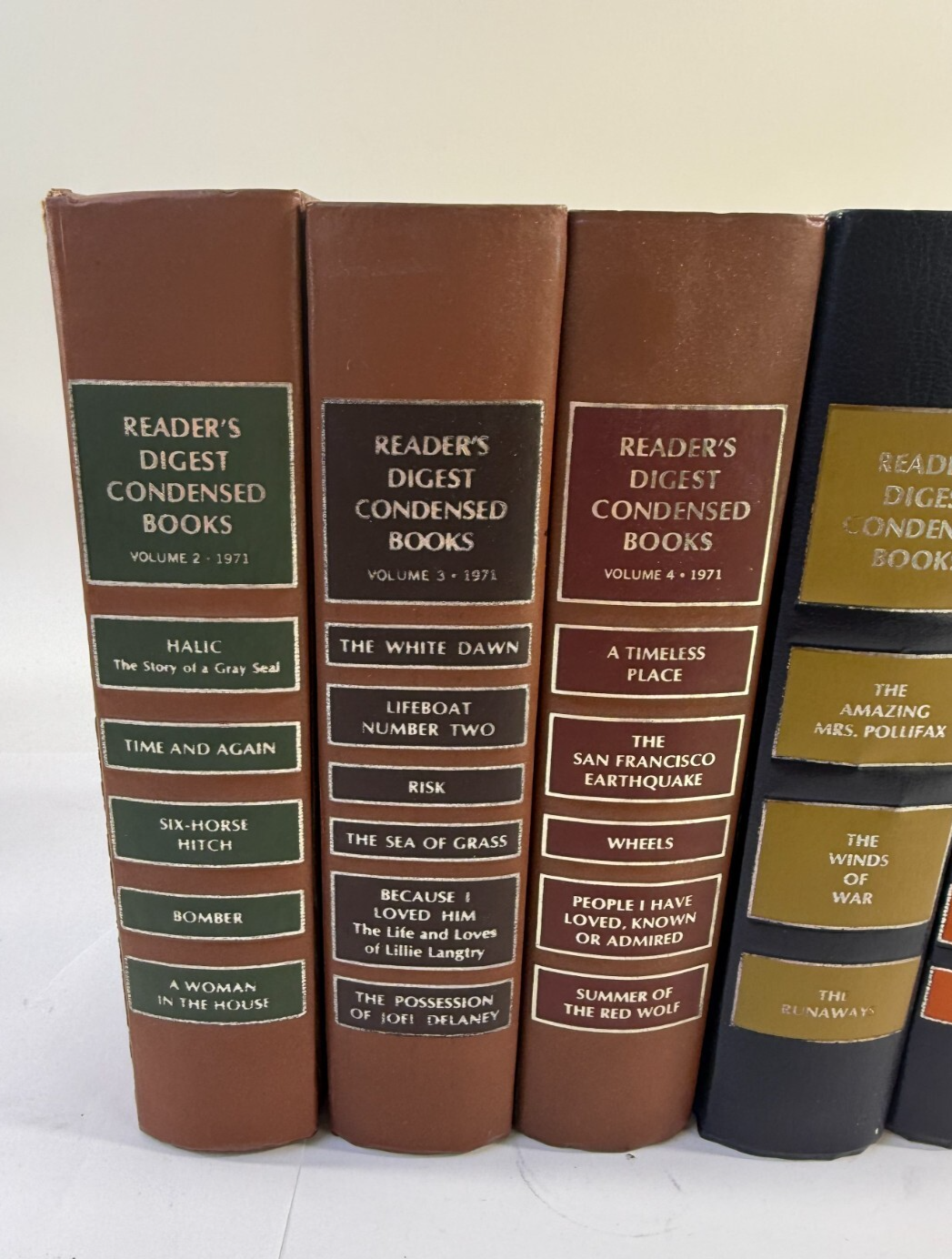 Reader's Digest Condensed Books 1971, 1972, 1973 bundle (10 First Ed. Hardcover)