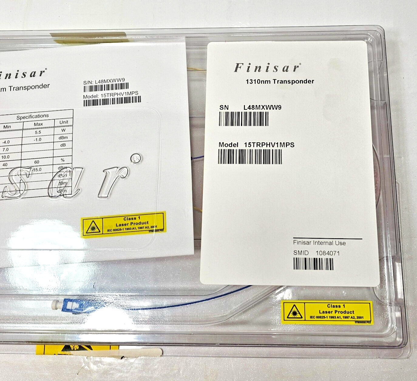 Finisar 1310nm Transponder 15TRPHV1MPS New Sealed