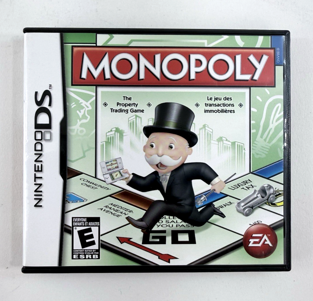 Monopoly (Nintendo DS, 2010) Game Case Manual Insert - Tested and Working