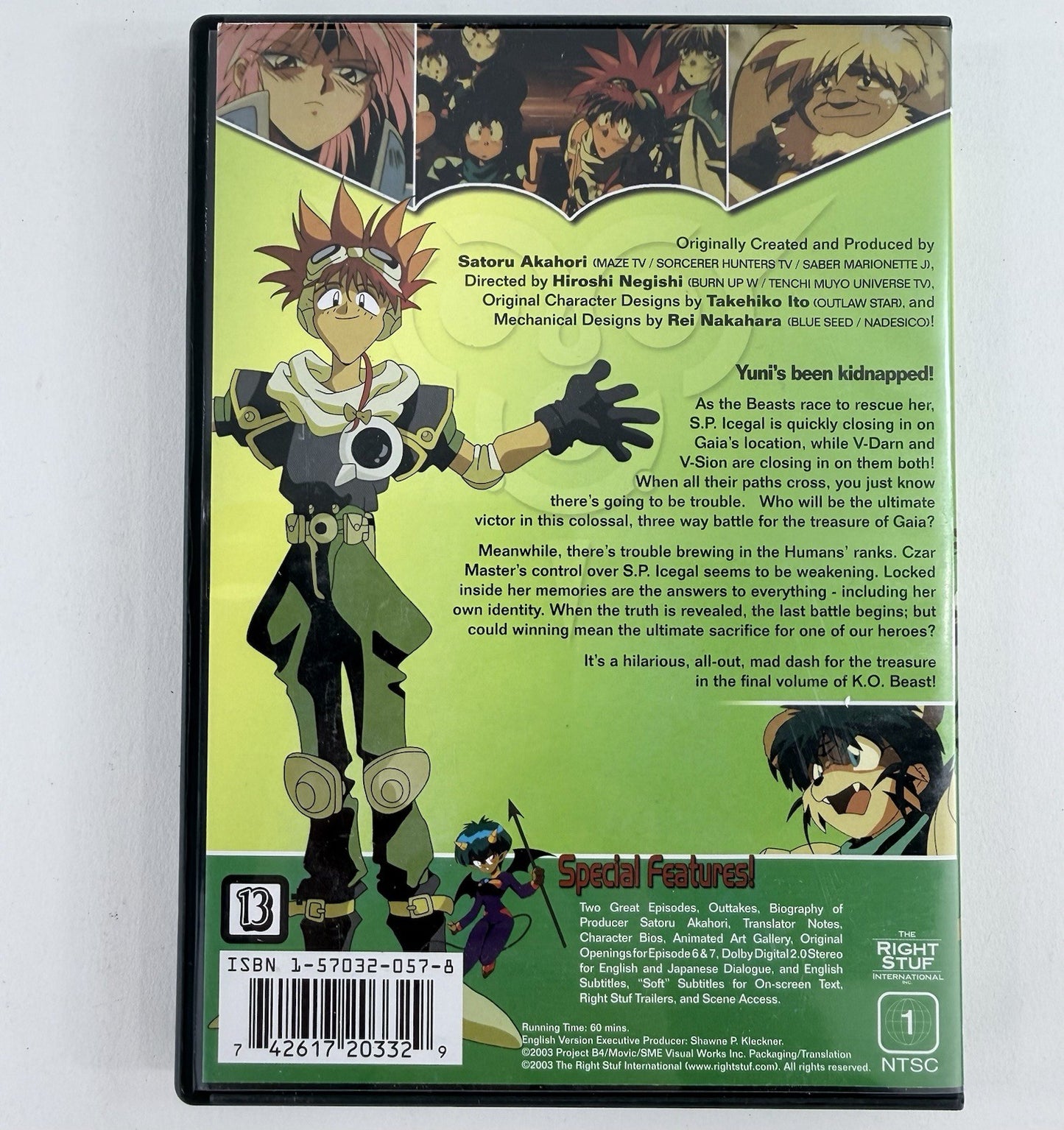 K.O. Beast Vol. 3: Clash of the Jinns (DVD, 2003) Tested and Working