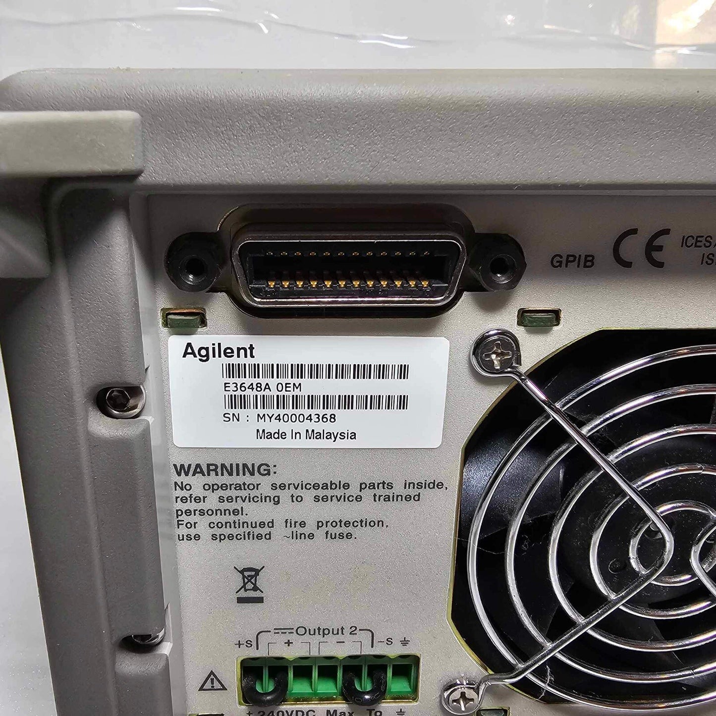 Agilent E3648A Dual Output DC Power Supply 0-8V,5A/0-20V,2.5A - Tested - 4368