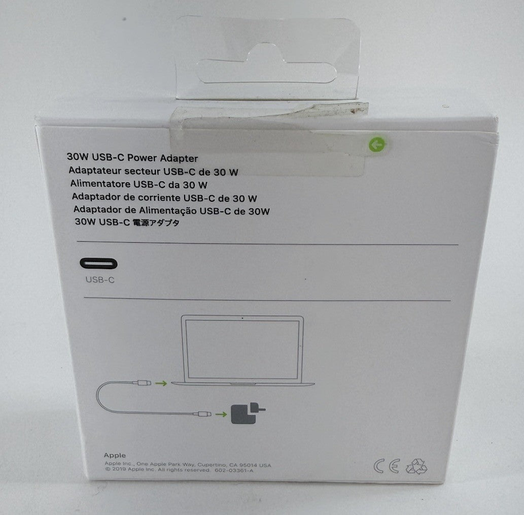 Apple 2019 A2164 30W USB-C Power Adapter for iPad iPhone MacBook - New