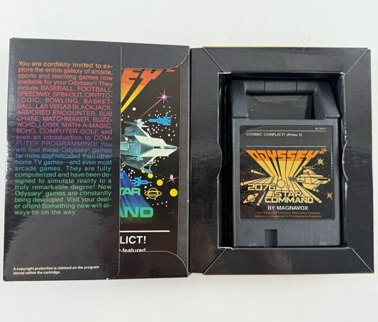 Cosmic Conflict!  (Magnavox Odyssey 2, 1978) Game Case Manual - Tested