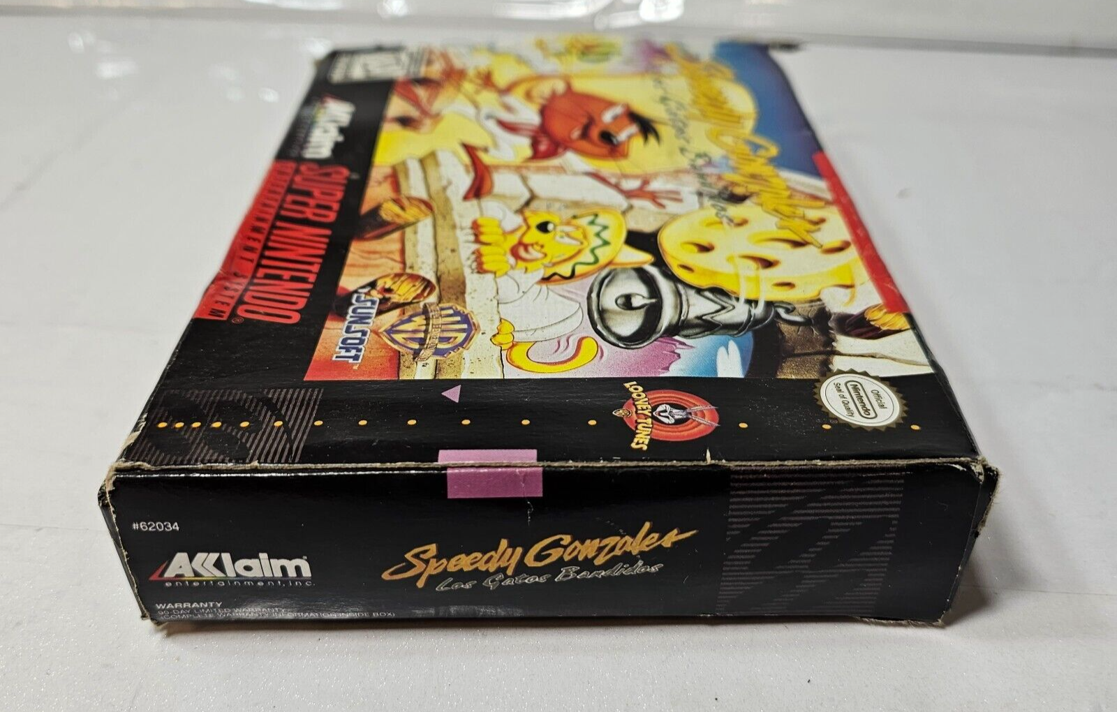 Speedy Gonzales: Los Gatos Bandidos (Nintendo SNES, 1997) Game Box Manual Insert