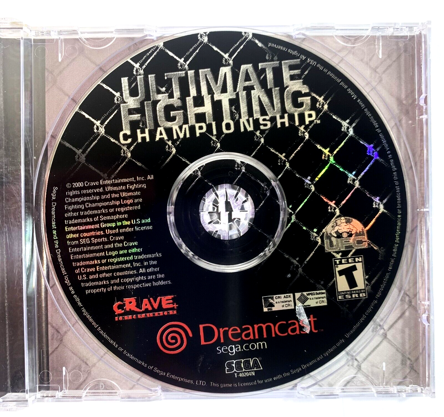 Ultimate Fighting Championship (Sega Dreamcast, 2000) Game Case Manual - Tested