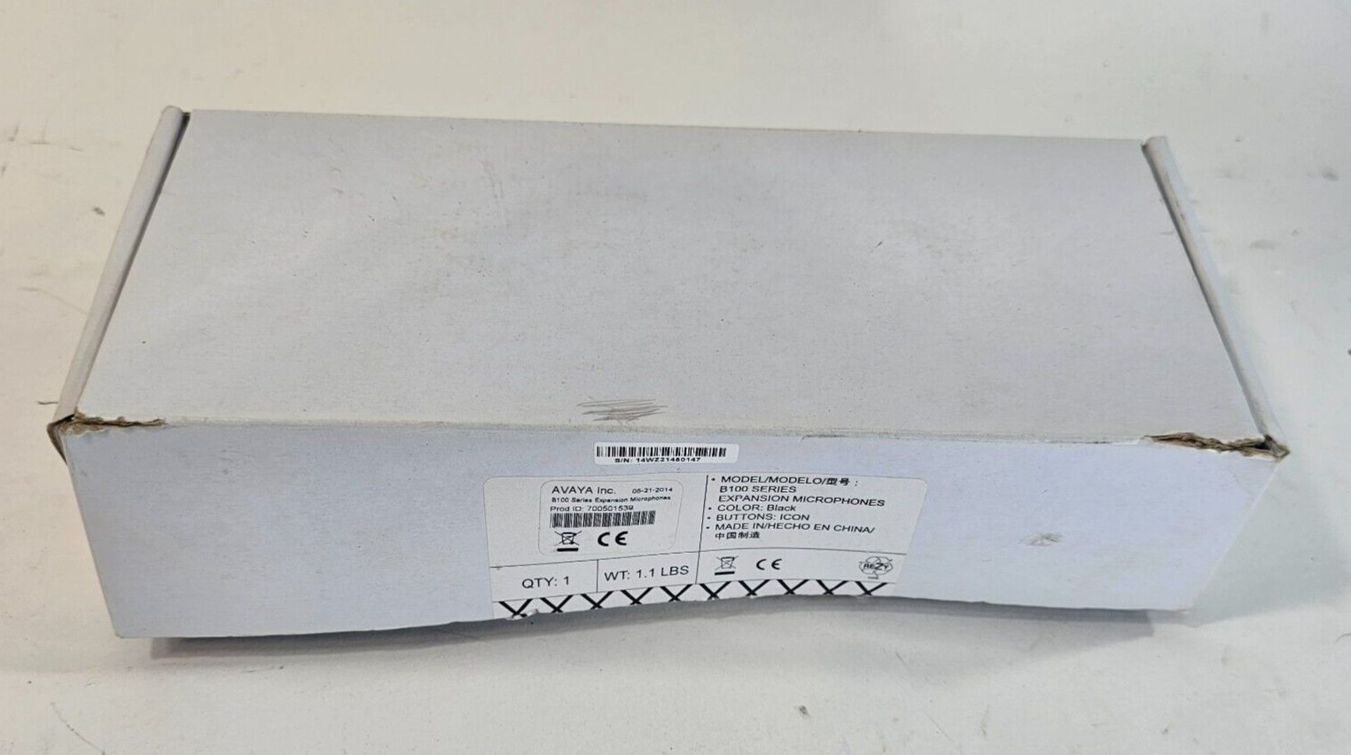 Lot of 2 Avaya Conference Phone B100 Series Expansion Microphones - Open Box