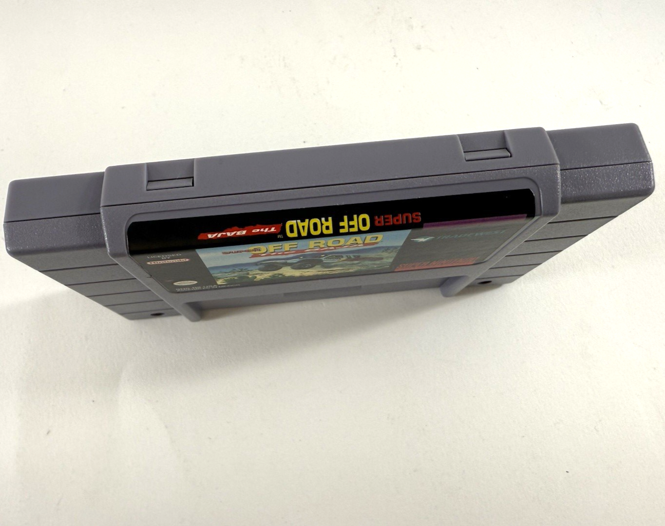 Super Off Road: The Baja (Super Nintendo SNES, 1993) Game and Manual - Tested