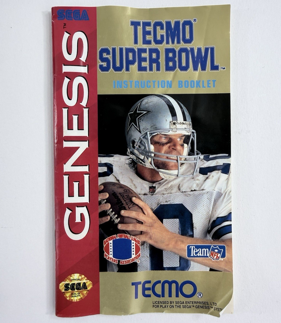 Tecmo Super Bowl (Sega Genesis, 1993) Game, Case, Manual - Tested and Working