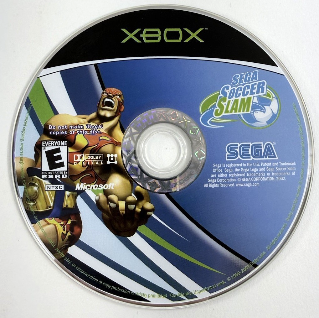Sega Soccer Slam (Microsoft Xbox, 2002) Game Disc - Tested and Working