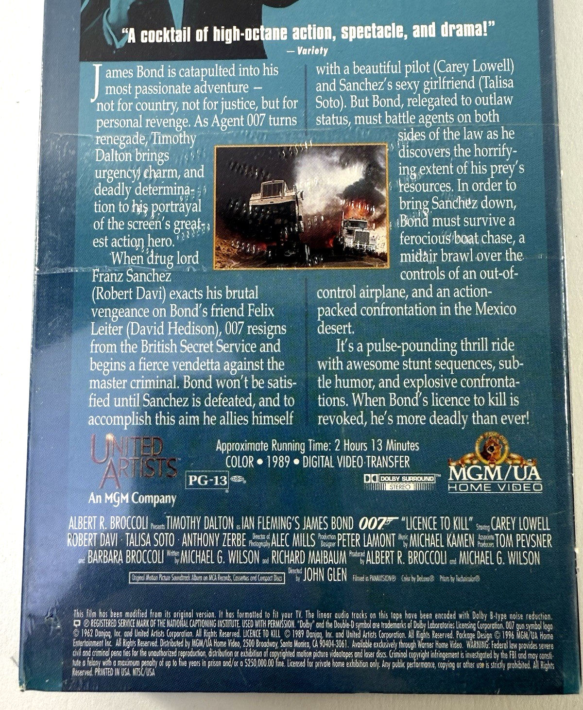 James Bond: License To Kill (1996, VHS) New, Factory Sealed Timothy Dalton Film