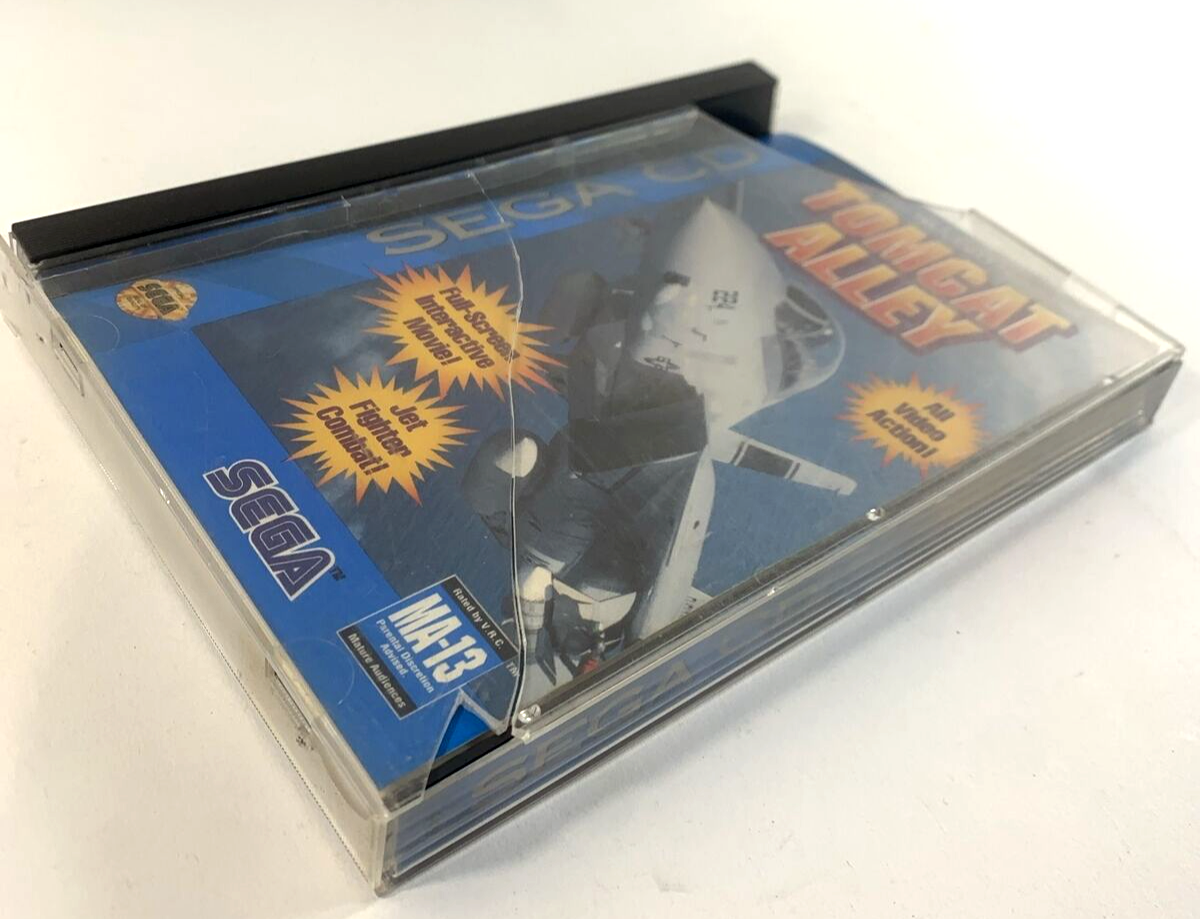 Tomcat Alley (Sega CD, 1994) Game Case Manual - Tested and Working - Read