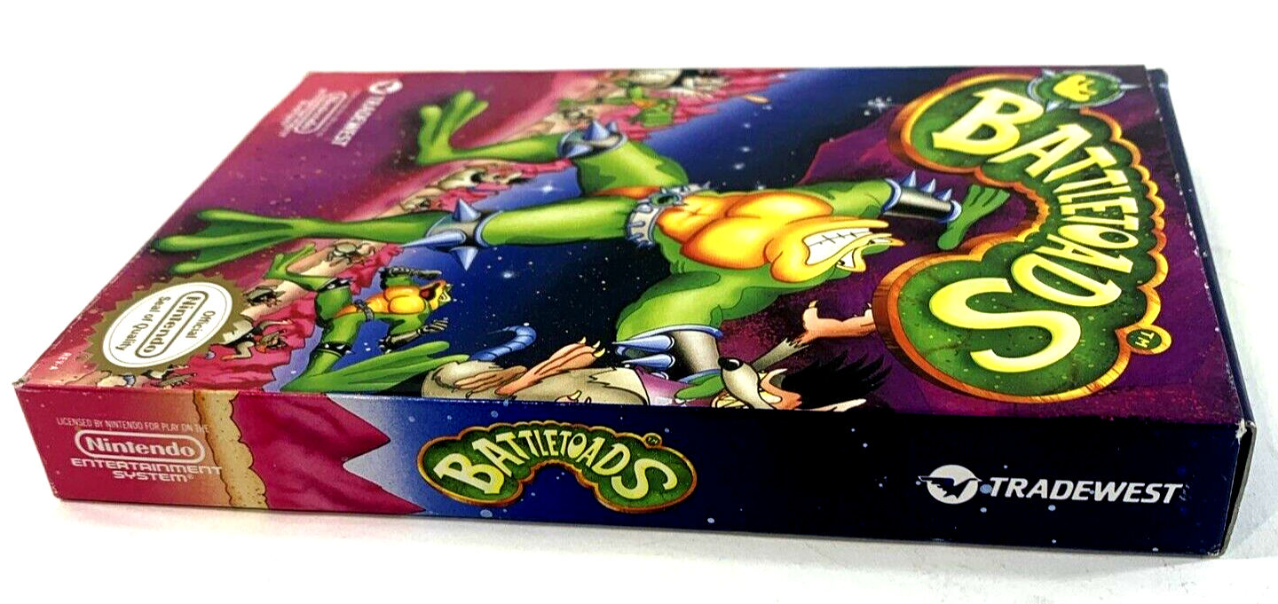 Battletoads (Nintendo NES, 1991) Game Box Manual Poster Foam -Tested and Working