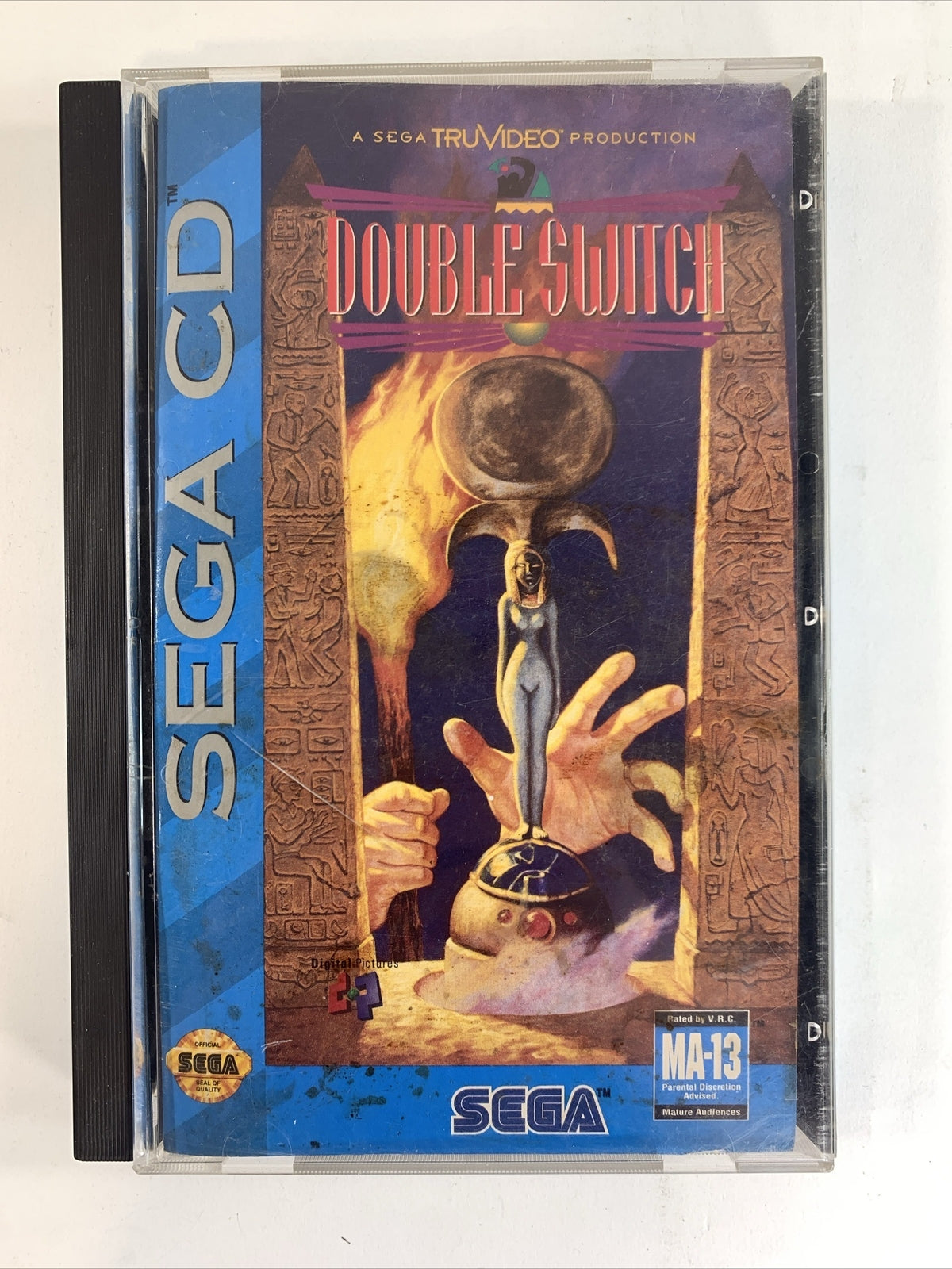 Double Switch (Sega CD 1993) Game Case Manual Registration Card CIB  Corey Haim