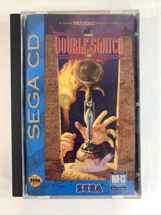 Double Switch (Sega CD 1993) Game Case Manual Registration Card CIB  Corey Haim