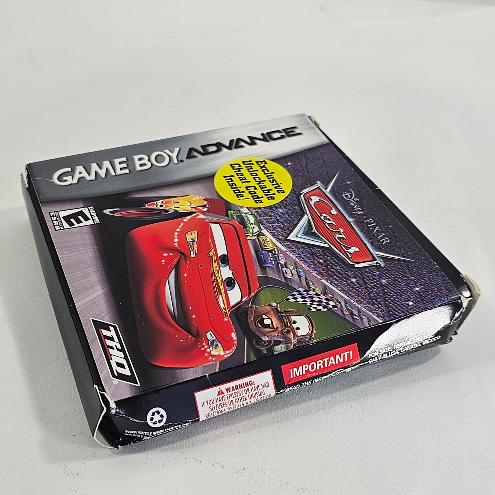 Cars (Nintendo Game Boy Advance, 2006) Game Box Manual Insert - Tested