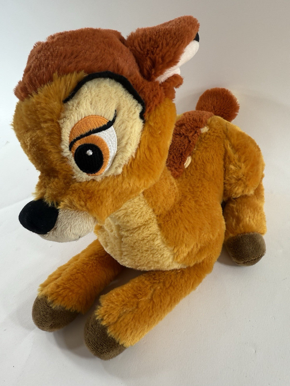 Disney Store 2014 Exclusive 14" Bambi Seated Fawn Plush with Emblem