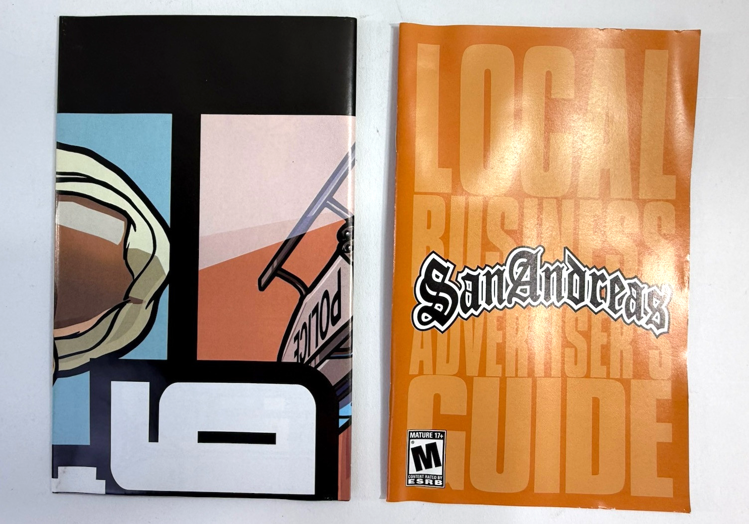 Grand Theft Auto: San Andreas (PlayStation 2, 2004) Game Case Manual Poster