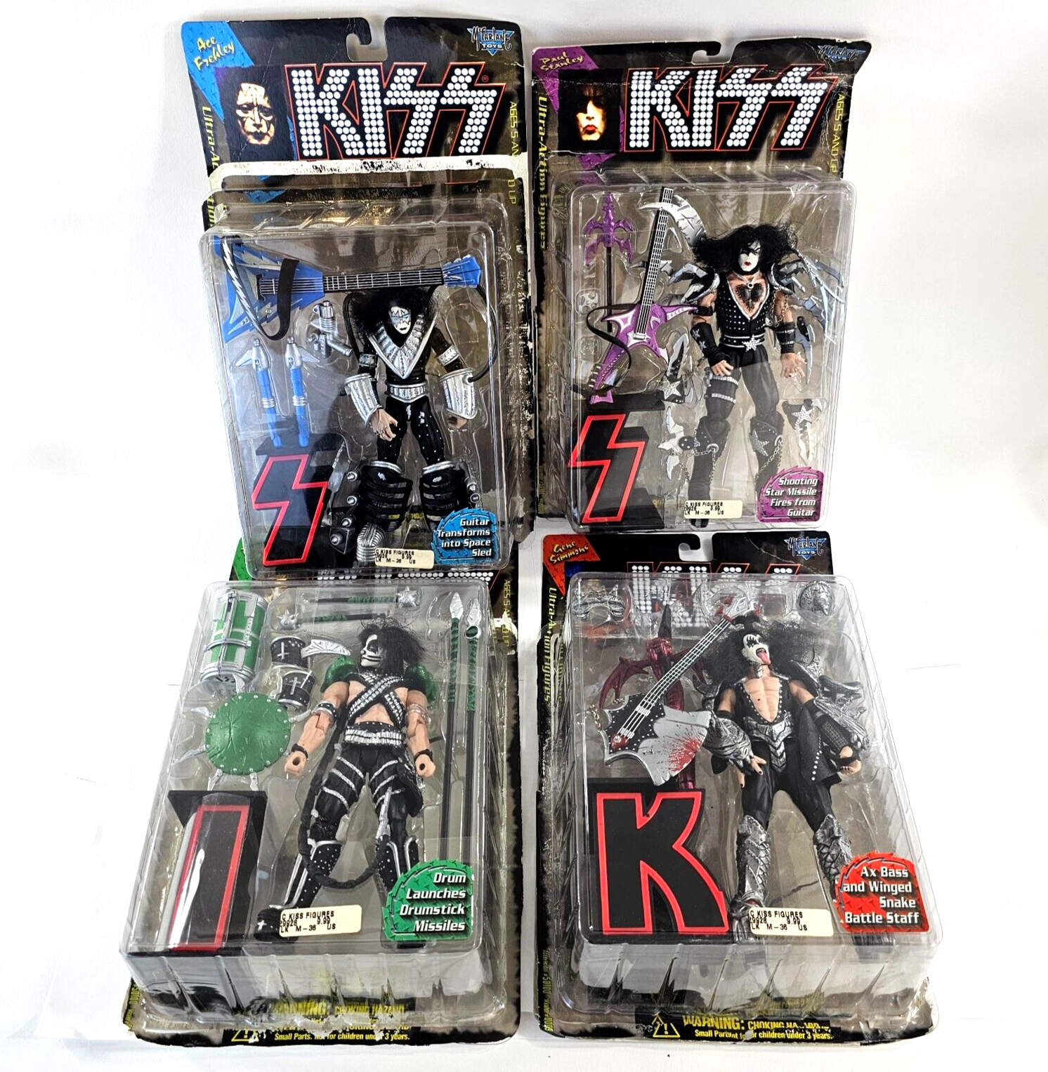 McFarlane Toys 1997 KISS Ultra Action Figures with Original Boxes - Read