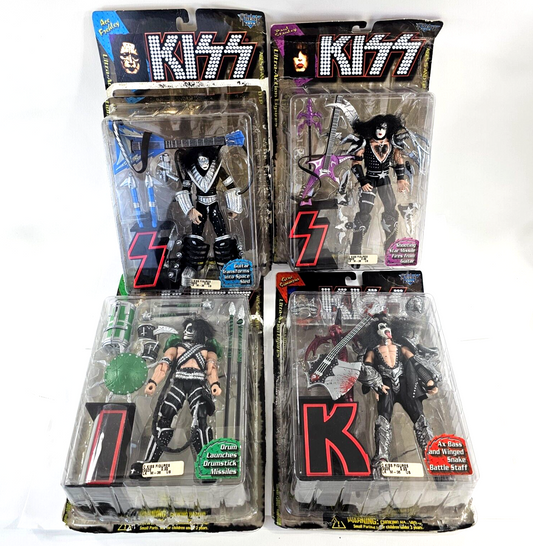 McFarlane Toys 1997 KISS Ultra Action Figures with Original Boxes - Read