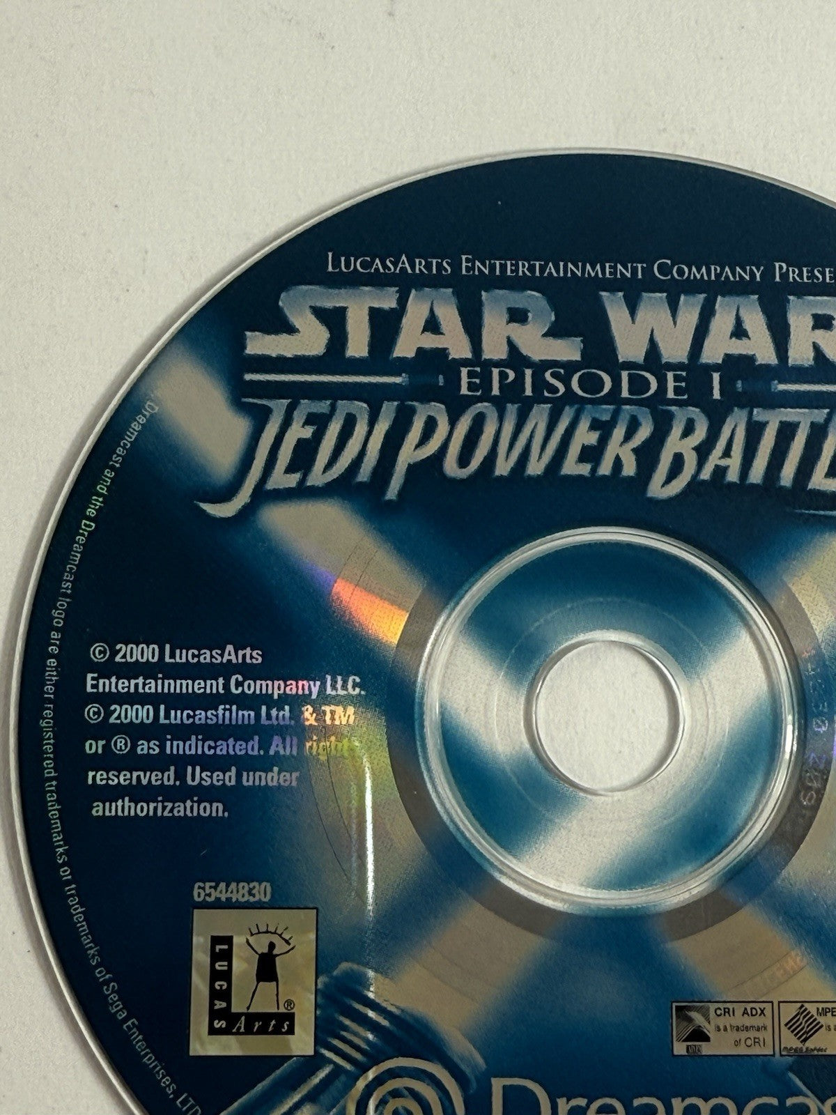 Star Wars: Episode I - Jedi Power Battles (Sega Dreamcast, 2000) Game Disc Only