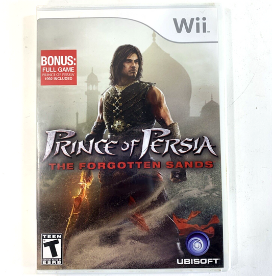 Prince of Persia: Forgotten Sands (Nintendo Wii, 2010) Game Case Manual Insert