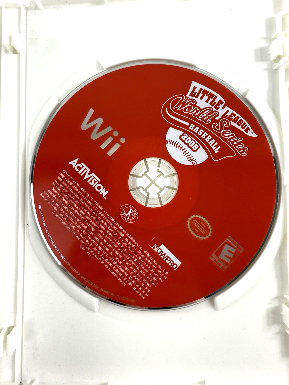 Little League World Series Baseball 2008  Wii, 2008) Game And Case - Tested