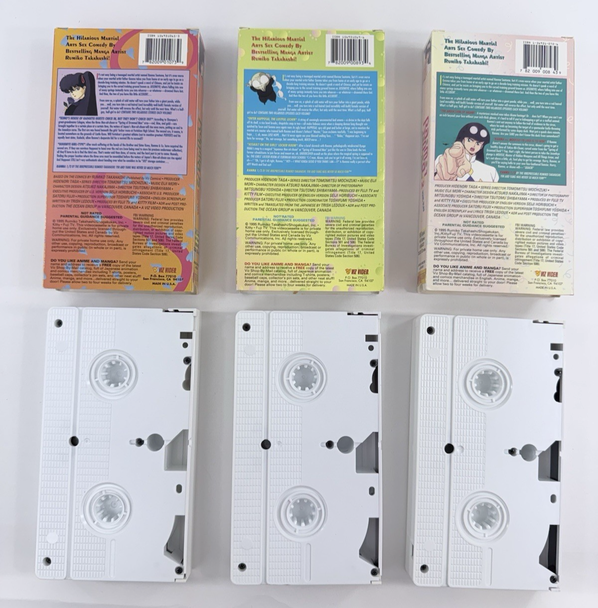 Viz Video Ranma 1/2 Anything-Goes Martial Arts Box Set (VHS, 1996, Dub) - No CD
