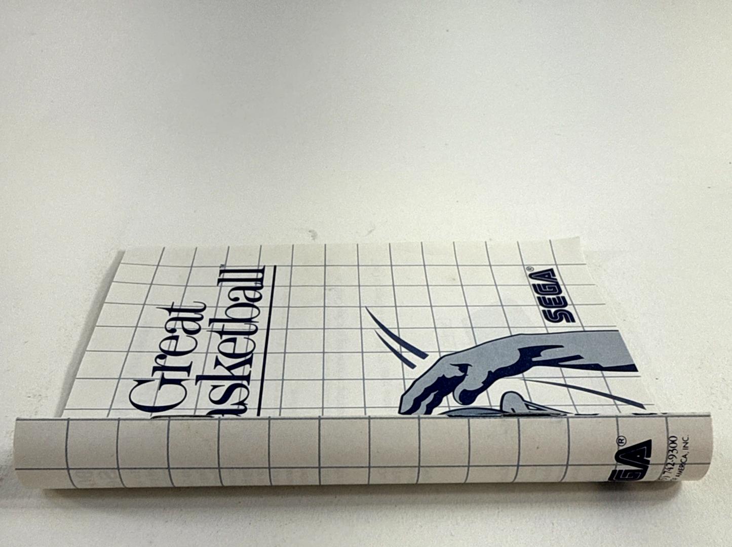 Great Baskeball (Sega Master System, 1987) Game Case Manual - Tested and Working