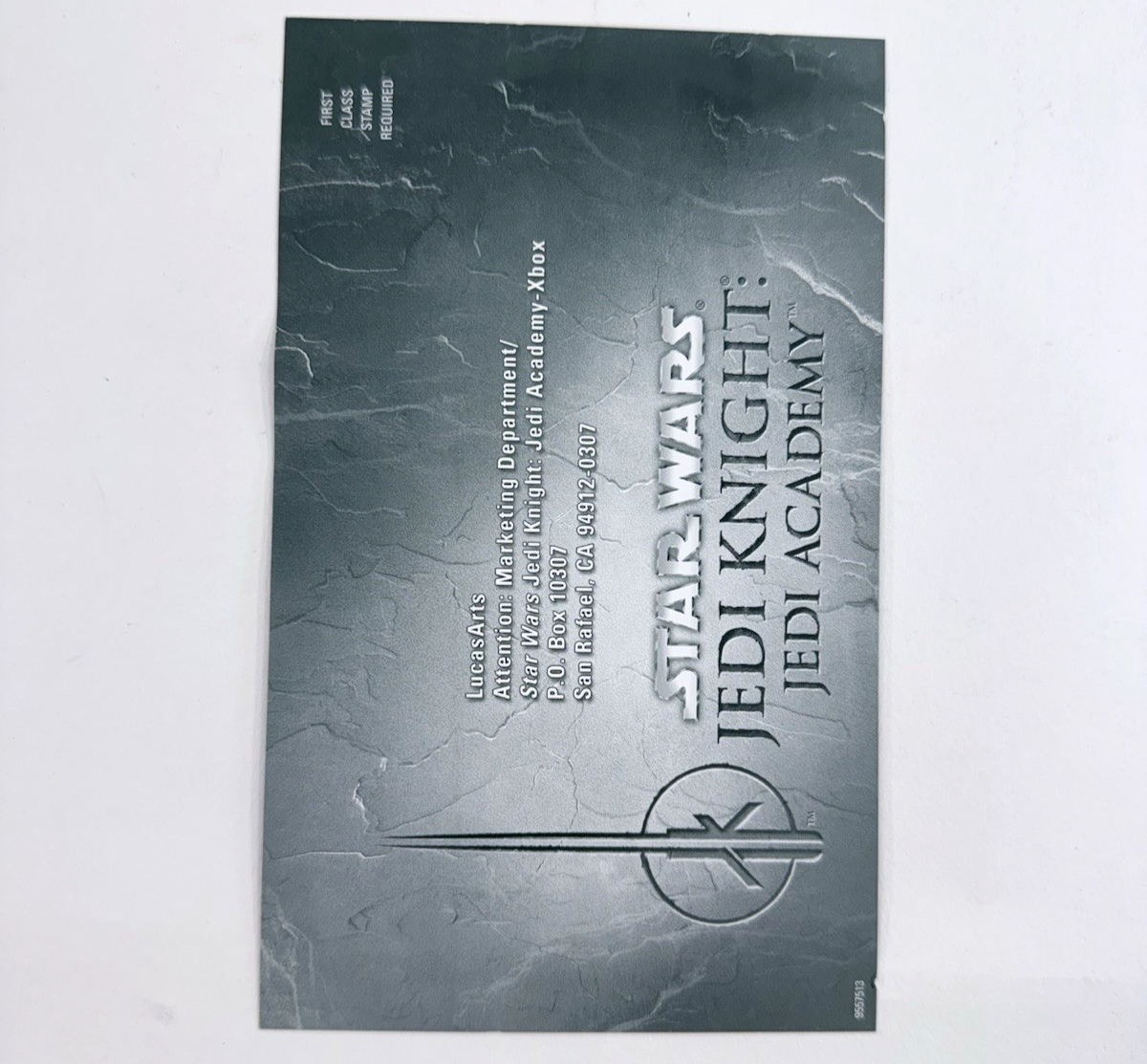 Star Wars Jedi Knight: Jedi Academy (Xbox, 2003) Game Case Manual Registration