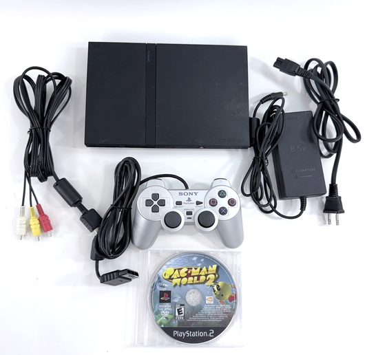 Sony PlayStation 2 SCPH-77001 Console + Controller, AV, Power Supply - Tested