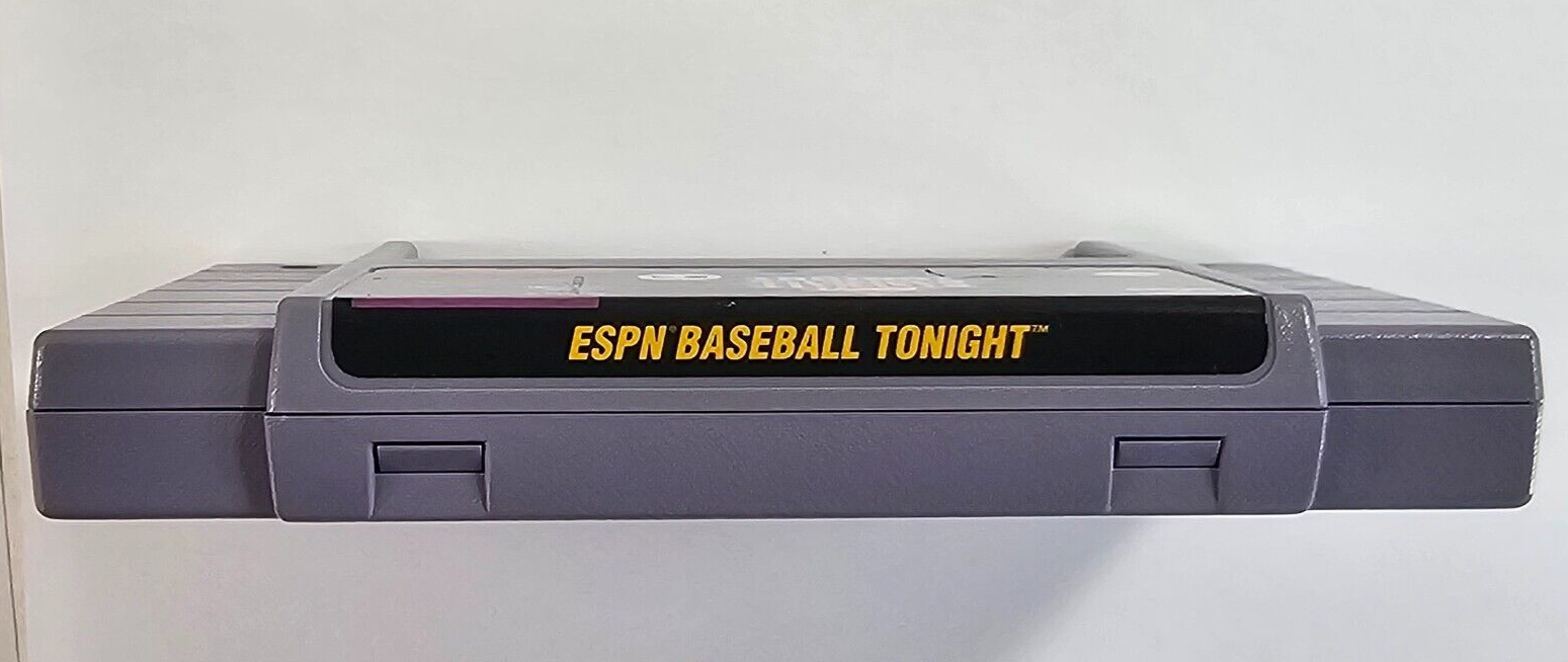 ESPN Baseball Tonight (Super Nintendo, 1994) Game Box Manual Poster - Tested