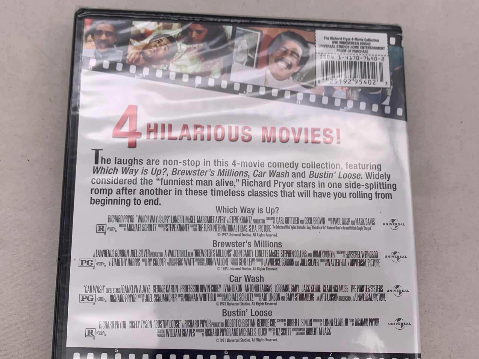 The Richard Pryor 4 Movie Collection (DVD, 2006, The Franchise Collection) New