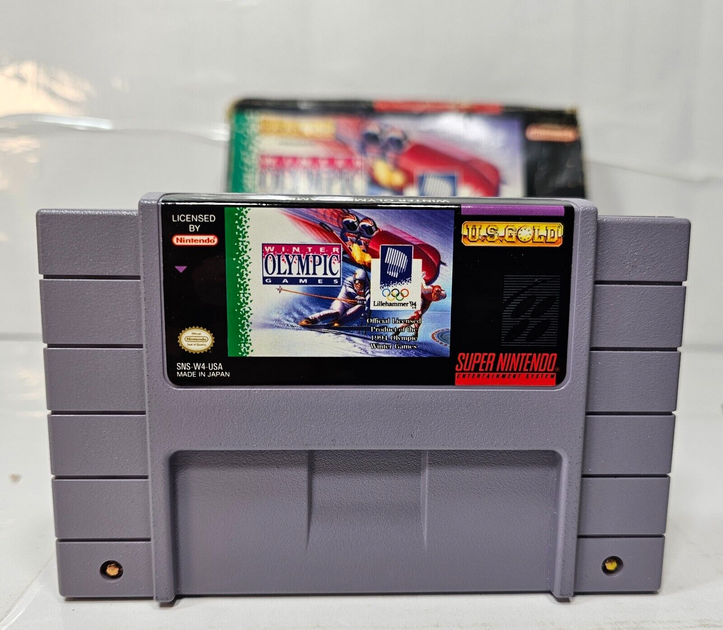 Winter Olympic Games Lillehammer '94 (Super Nintendo, 1994) Case Game Manual